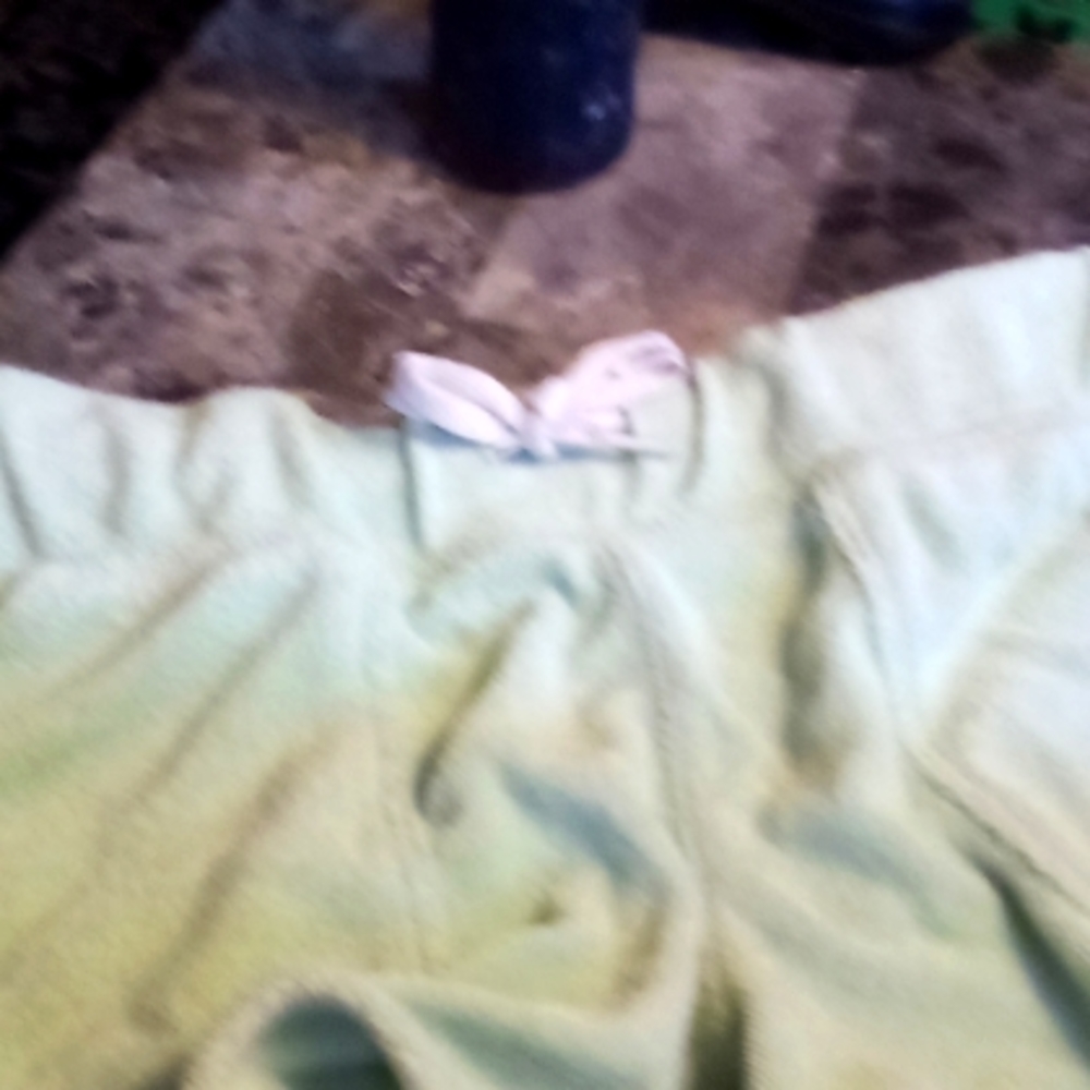 Green shorts with pockets